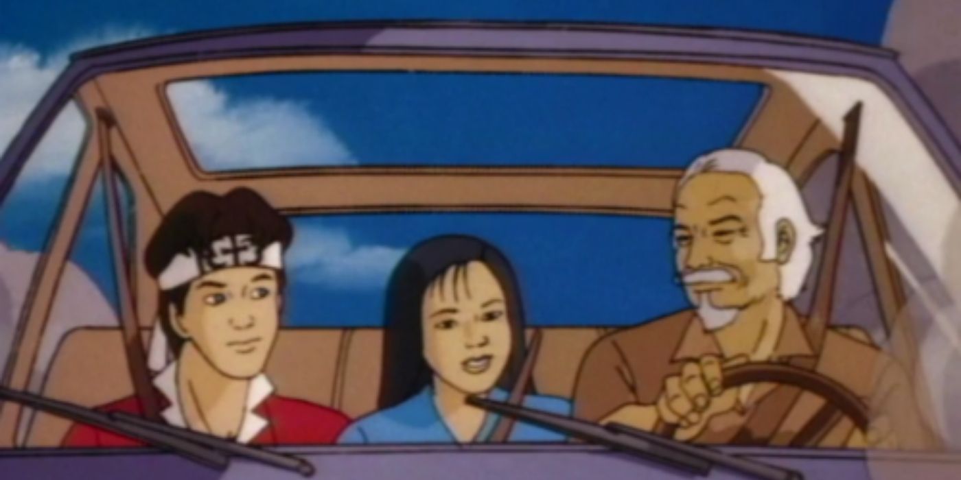 Mr. Miyagi driving