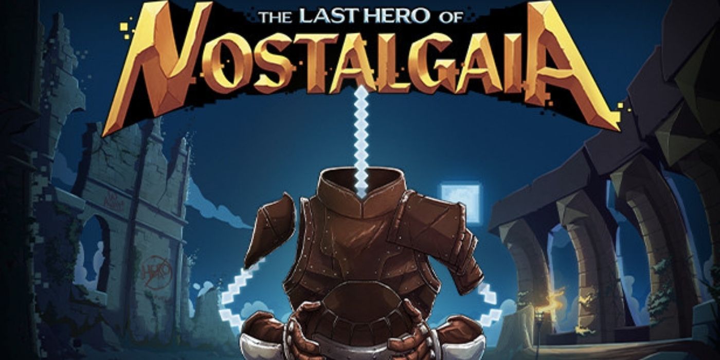 Cover for the game The Last Hero of Nostalgaia.
