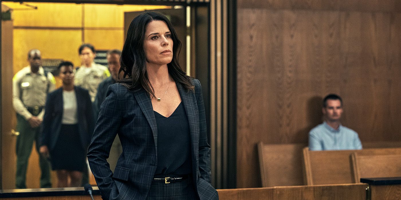 Maggie in the courtroom in The Lincoln Lawyer on Netflix.