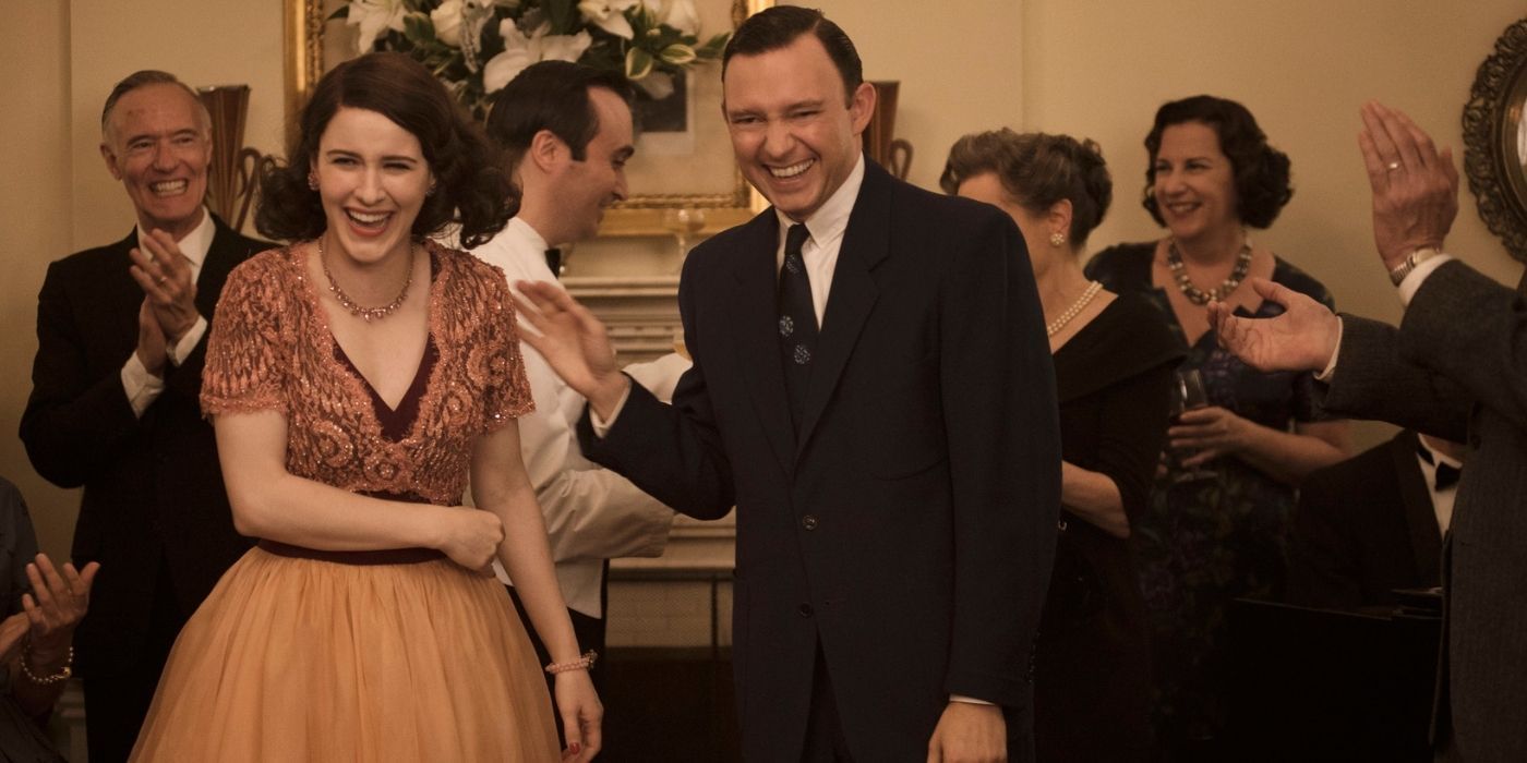 Midge and Randall in The Marvelous Mrs. Maisel.