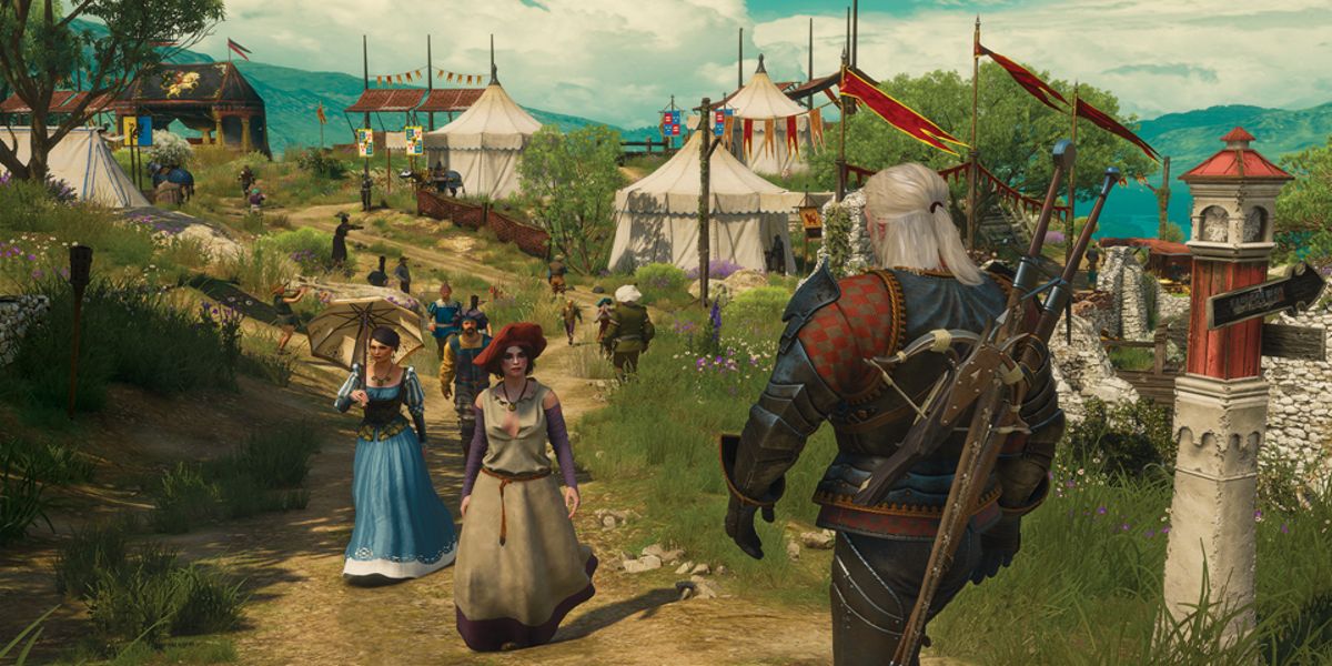 A screenshot from the Witcher 3 expansion Blood and Wine.