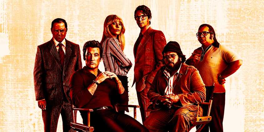 The Offer cast members in a Paramount Plus promotional image