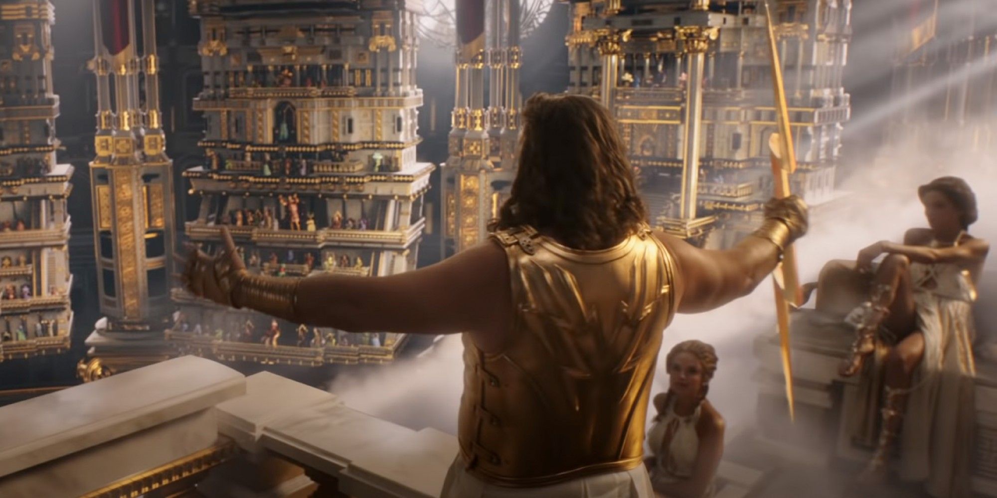 Russell Crowe as Zeus in Thor Love and Thunder