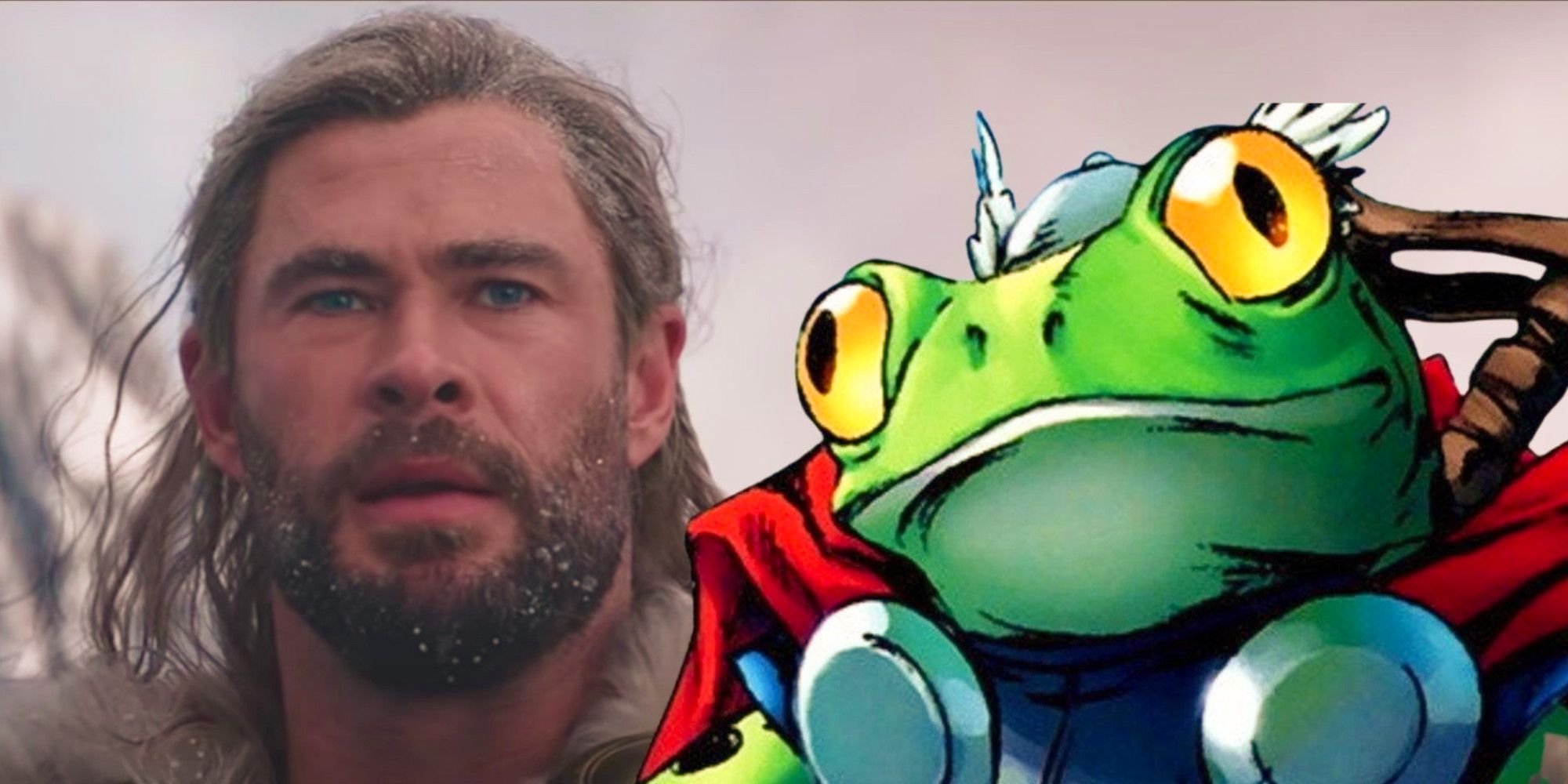 Thor Love and Thunder with Frog Thor
