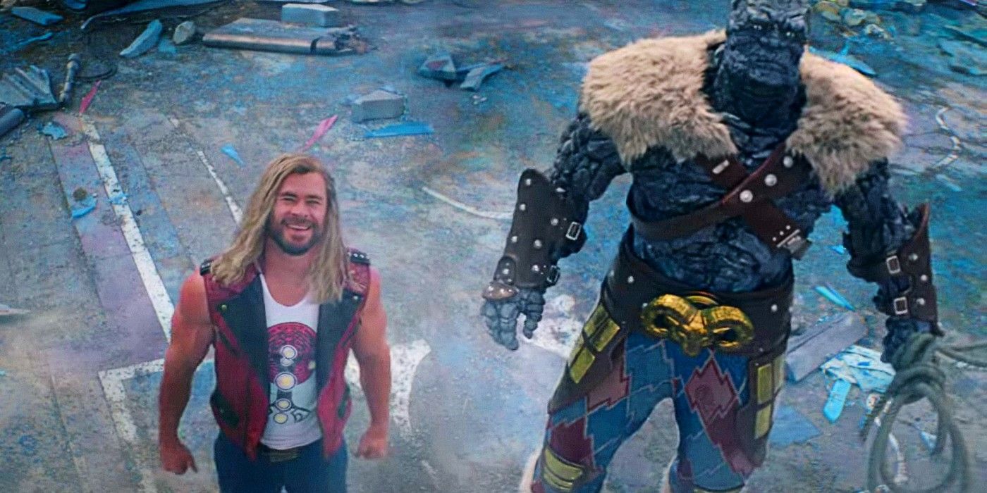 Thor and Korg in Love and Thunder trailer