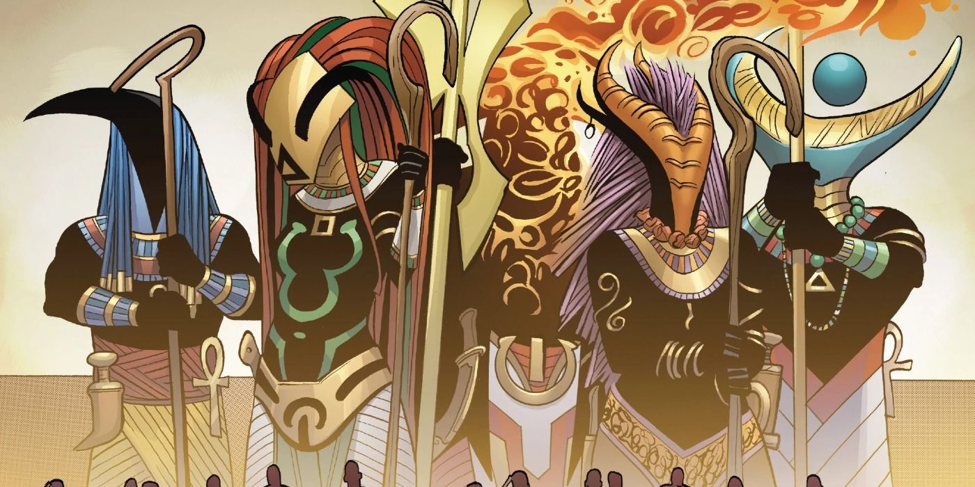 Thoth appears with other Wakandan gods in Marvel Comics.