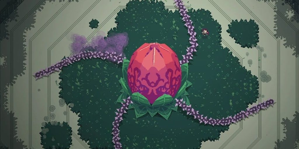 The archer fights a tentacled boss in Titan Souls
