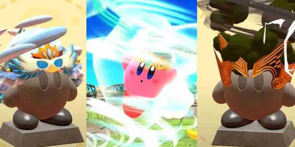 Tornado spins in between its two upgrades in Kirby and the Forgotten Land.