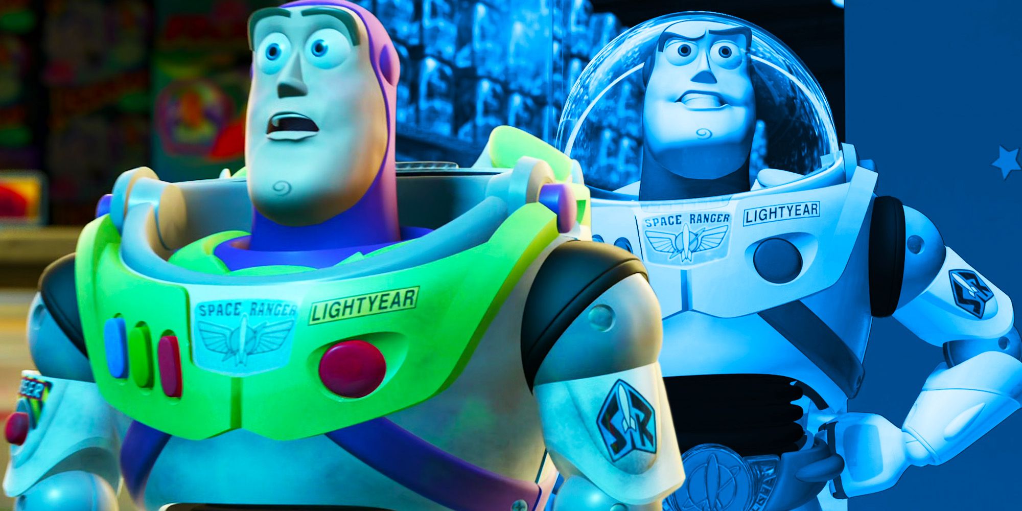 Toy Story explains why buzz lightyear freezes around humans