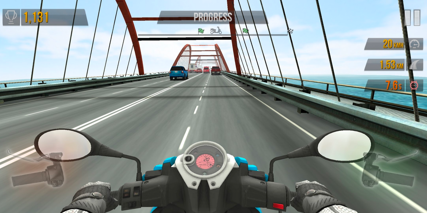 A screenshot of Traffic Rider