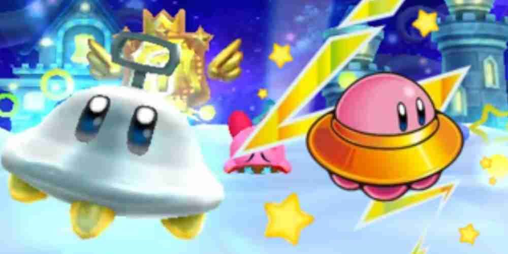 A UFO enemy and UFO Kirby appeared in the Kirby Series in the clouds.