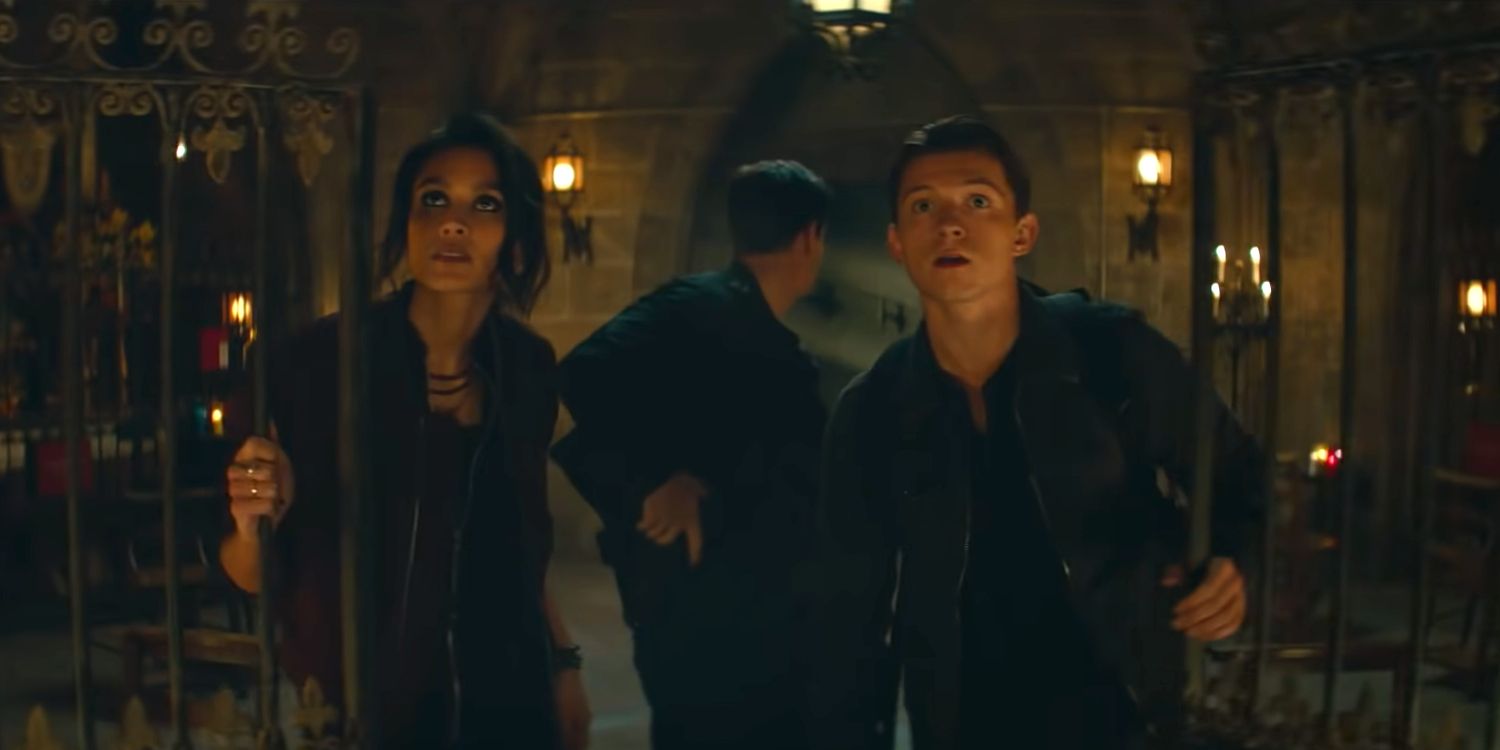 Tom Holland and Sophia Ali in Uncharted