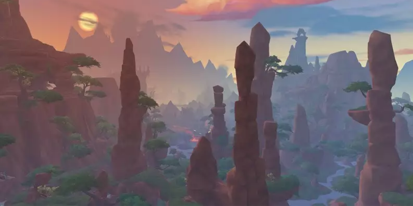 The new Dragon Isles map in WoW Dragonflight