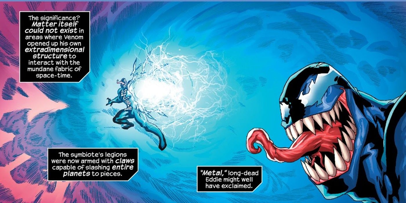 Venom rewrites space-time.