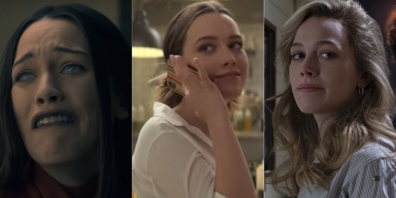 Victoria Pedretti in The Haunting of Hill House, YOU, and Bly Manor.