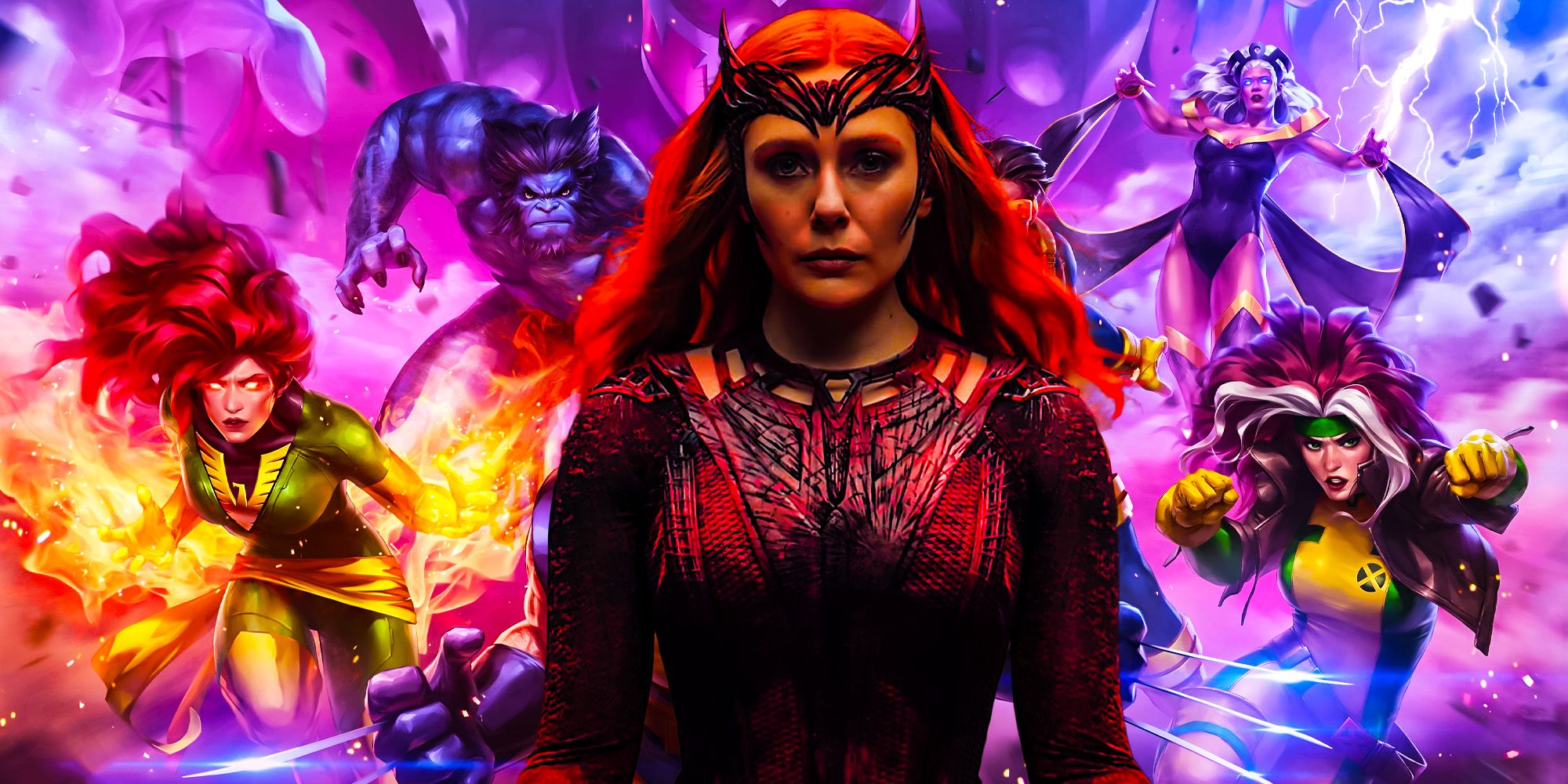 Wanda scarlet witch Brings the Xmen to the MCU doctor strange 2