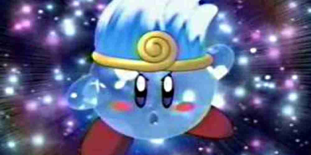 Water Kirby as it appeared in the anime Kirby Right Back At Ya!.