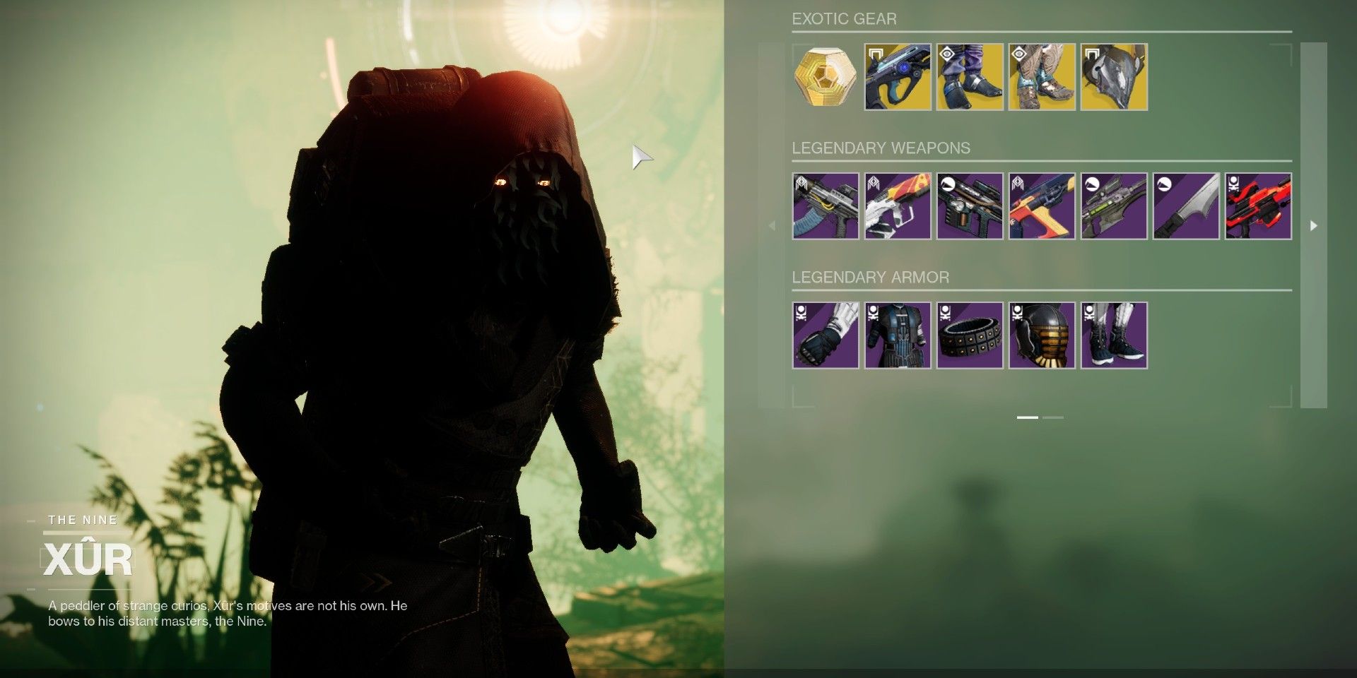 Destiny 2 Xur Location and Exotic Items (April 29 May 3)