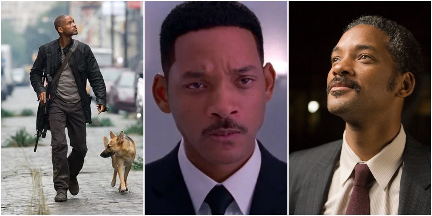 Will Smith in I Am Legend, Men in Black and The Pursuit of Happyness