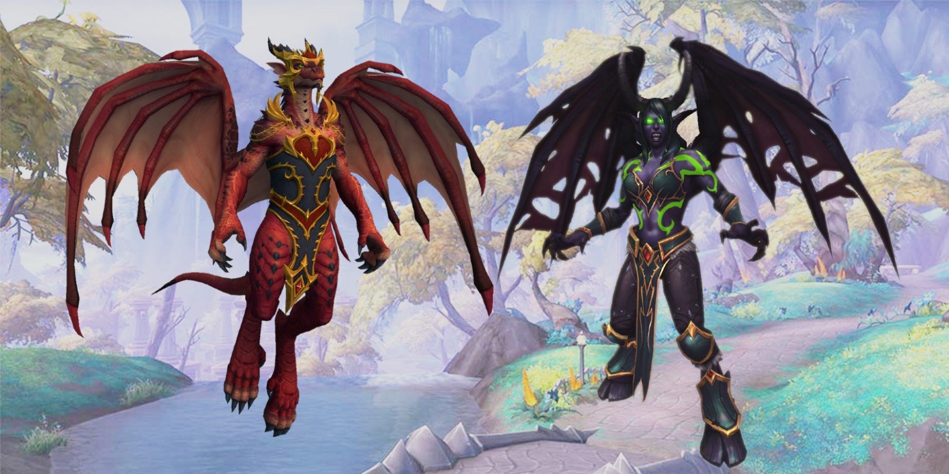 World Of Warcraft New Dragonflight Expansion Dracthyr Evoker Class Demon Hunter Similarities