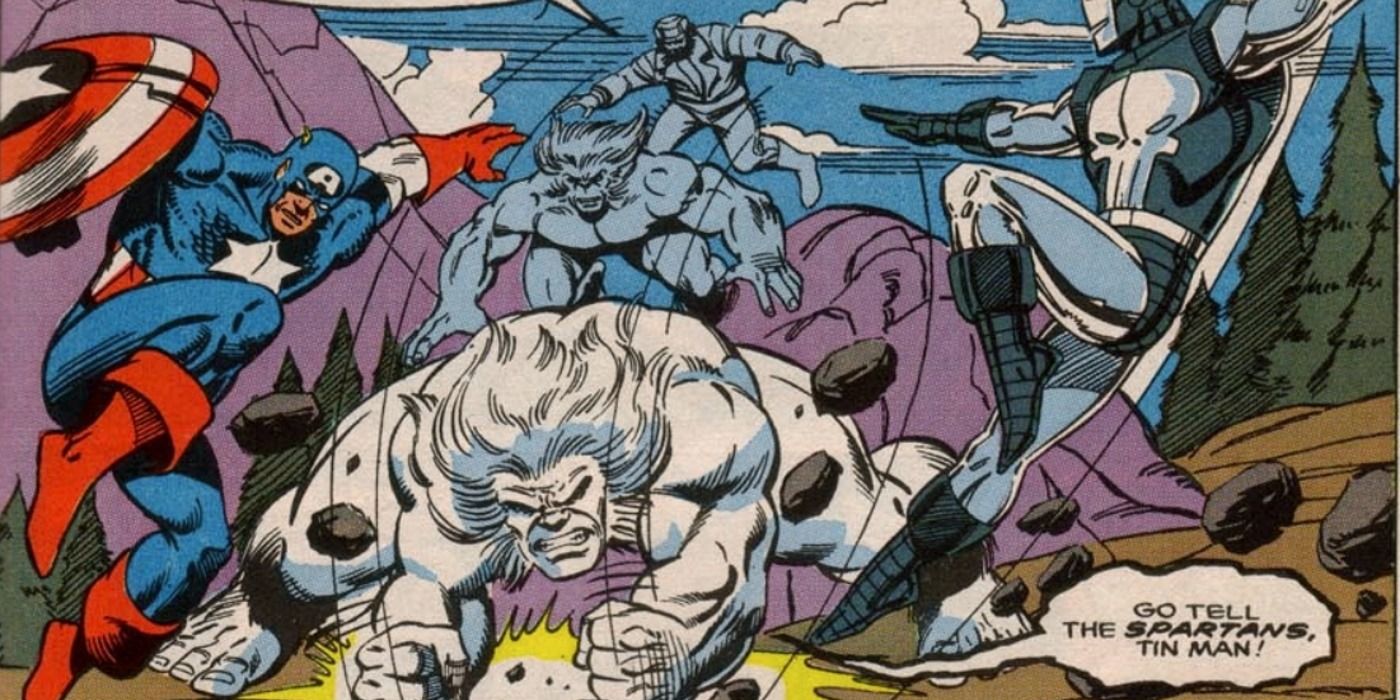 Wendigo fights the Avengers in Marvel Comics.