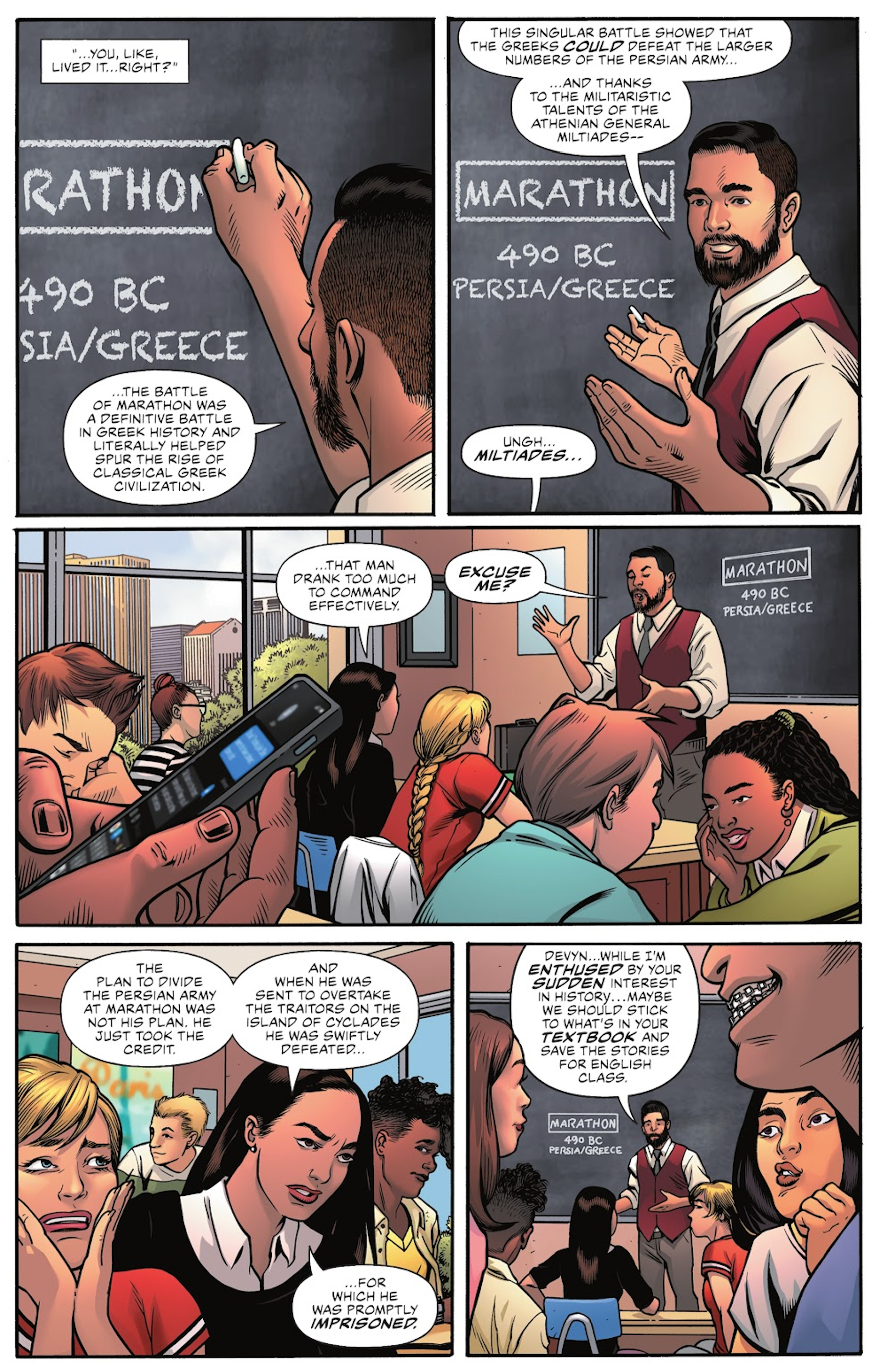 Wonder Woman goes back to history class