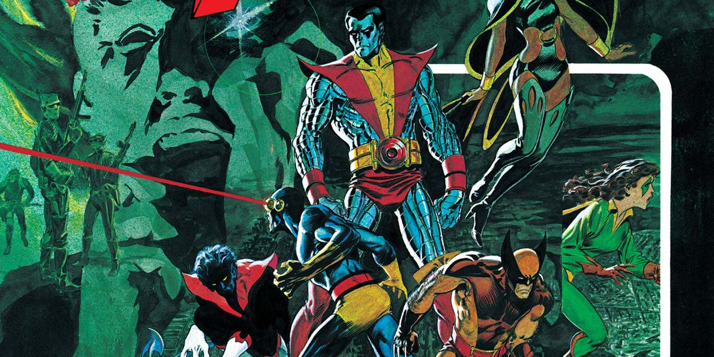 The X-Men pose together from the cover of God Loves, Man Kills 