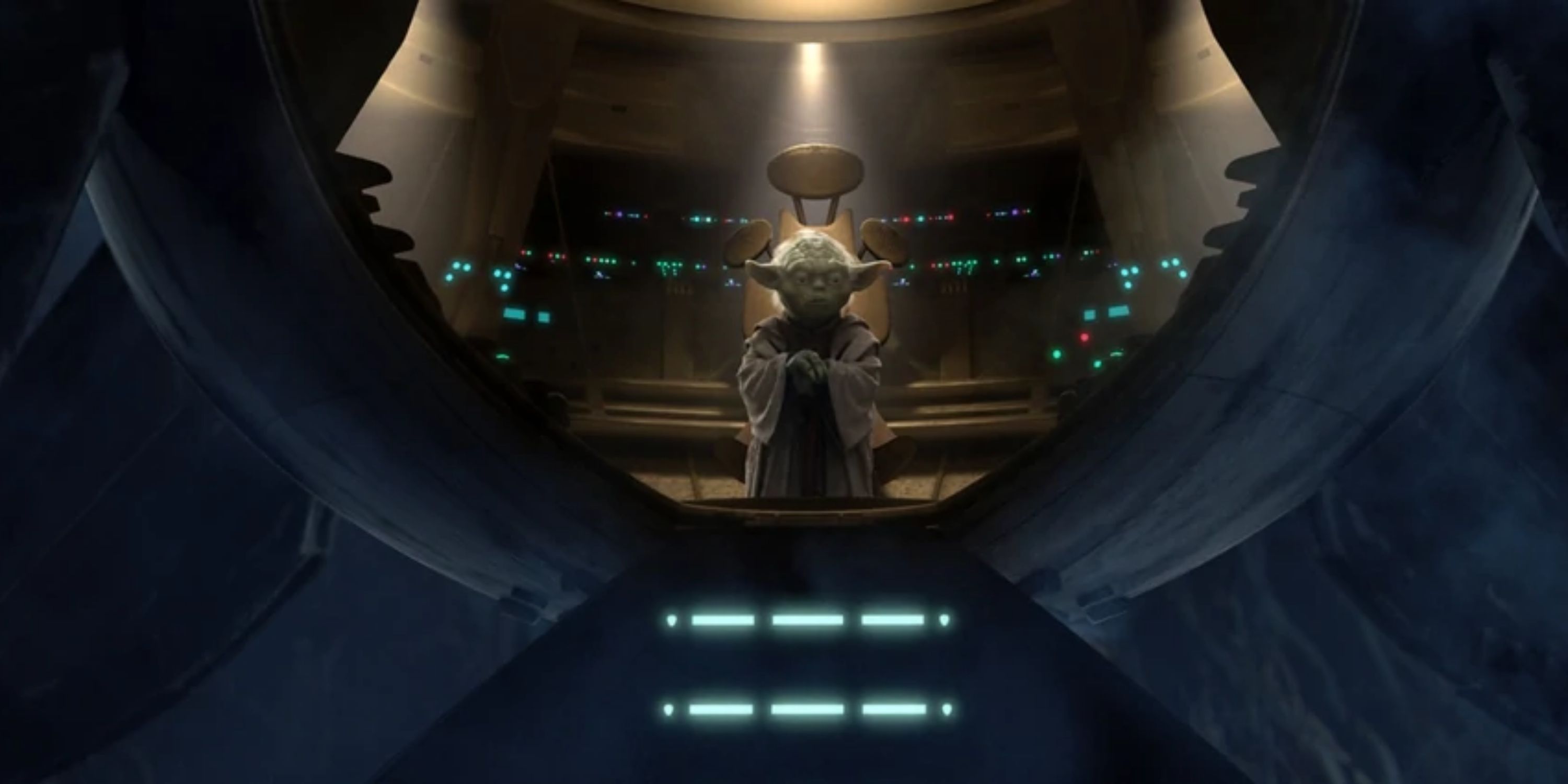Yoda Arrives On Dagobah in a deleted scene in Revenge of the Sith