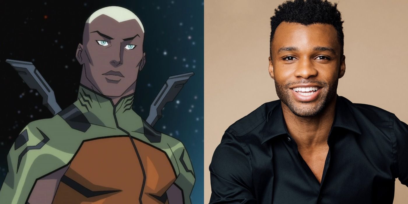 Split image showing Aquaman from Young Justice and Dyllon Burnside.