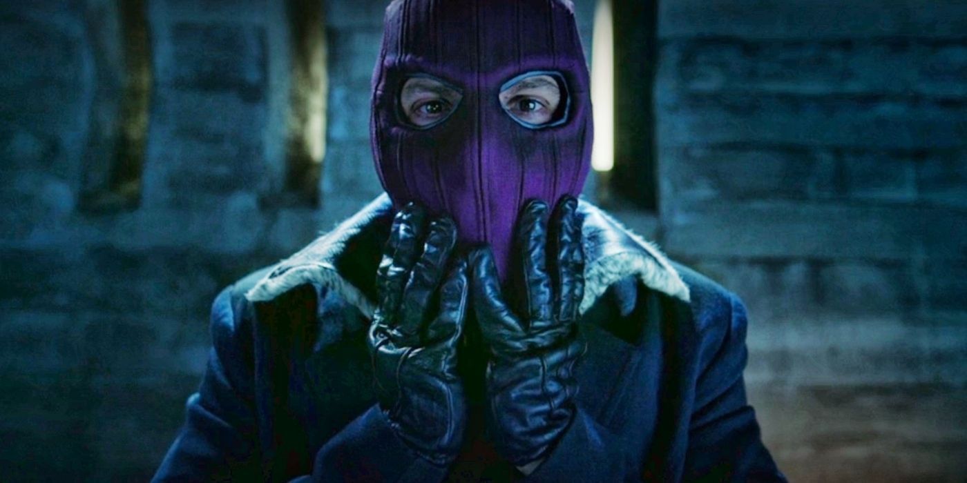 Zemo touching purple mask