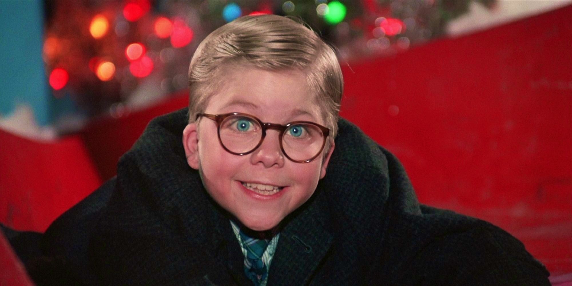 Ralphie smiling in A Christmas Story