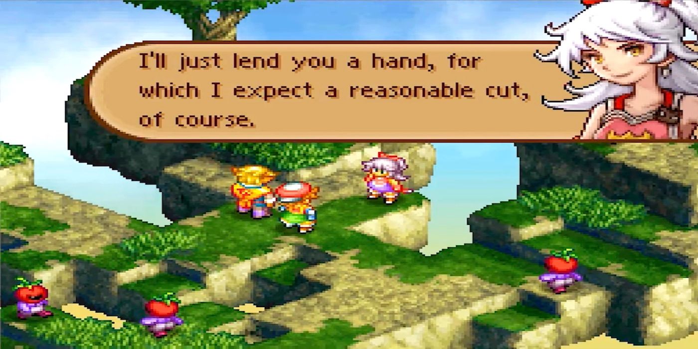The first meeting with Adelle in Final Fantasy Tactics A2: Grimoire of the Rift
