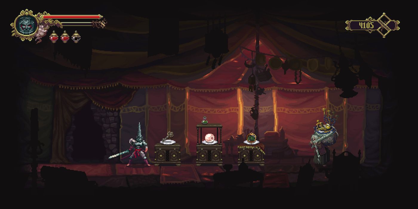 A screenshot from the game Blasphemous