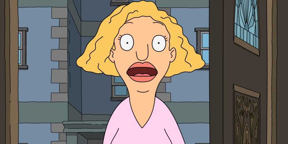 Helen is mouth agape in Bob's Burgers