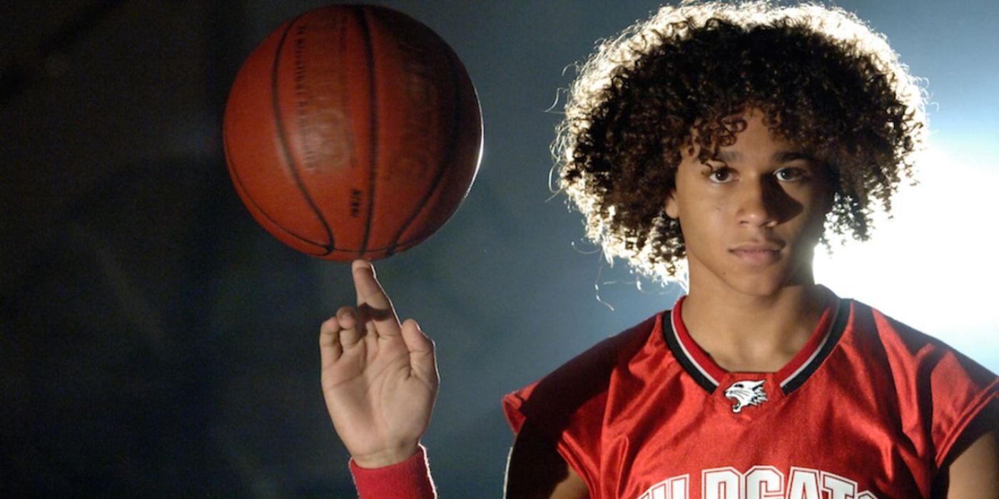 Chad Danforth spinning a basketball on his finger in High School Musical