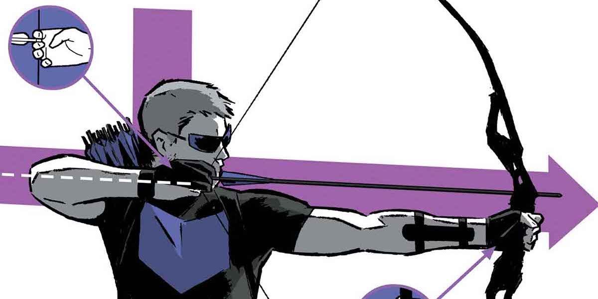 Clint Barton in a Hawkeye comic