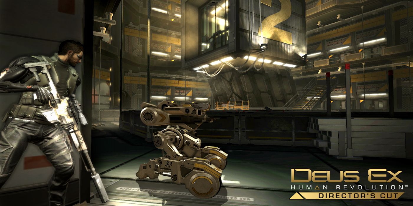 One of the main promotional photos for the Director's Cut version of Deus Ex: Human Revolution