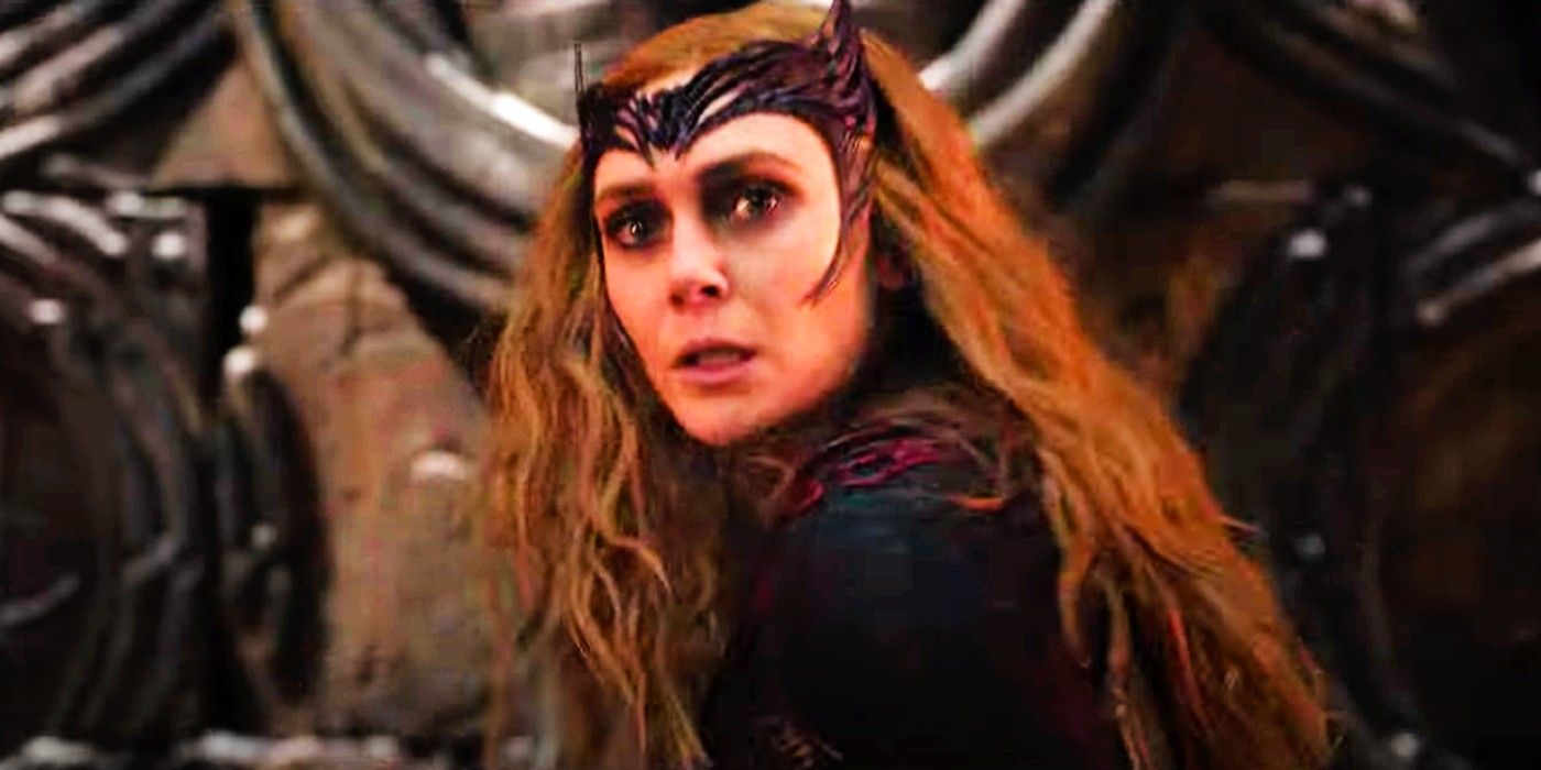 Wanda looking surprised in the Doctor Strange: Multiverse of Madness trailer