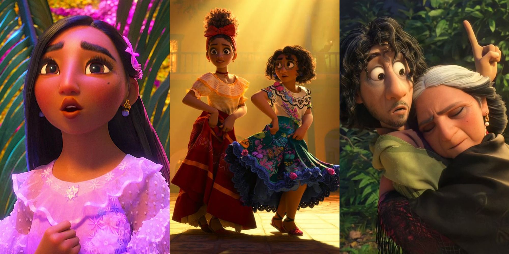 Stills from Encanto&rsquo;s musical numbers