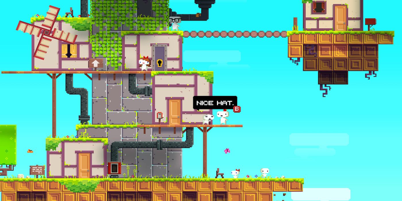 A screenshot from the game FEZ