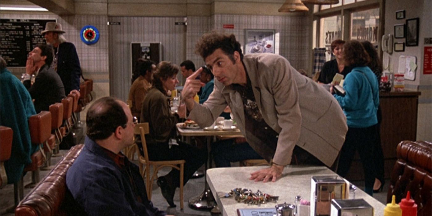 Kramer and George in the Seinfeld episode The Keys.