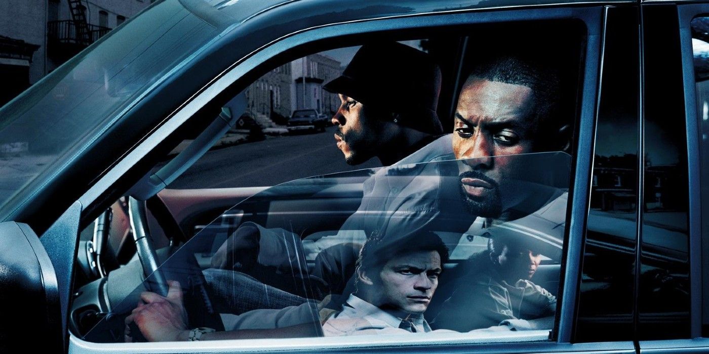 idris elba as stringer bell in promotional art for the wire