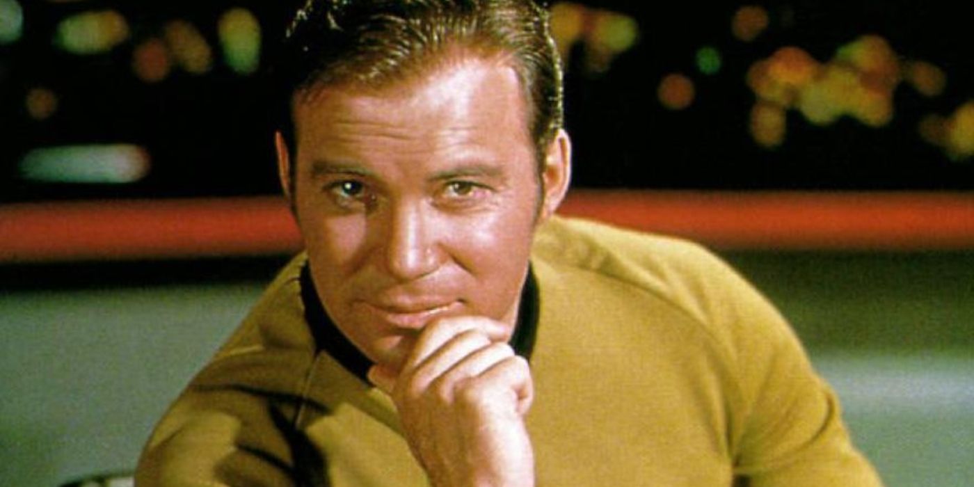 William Shatner as James T. Kirk in Star Trek.