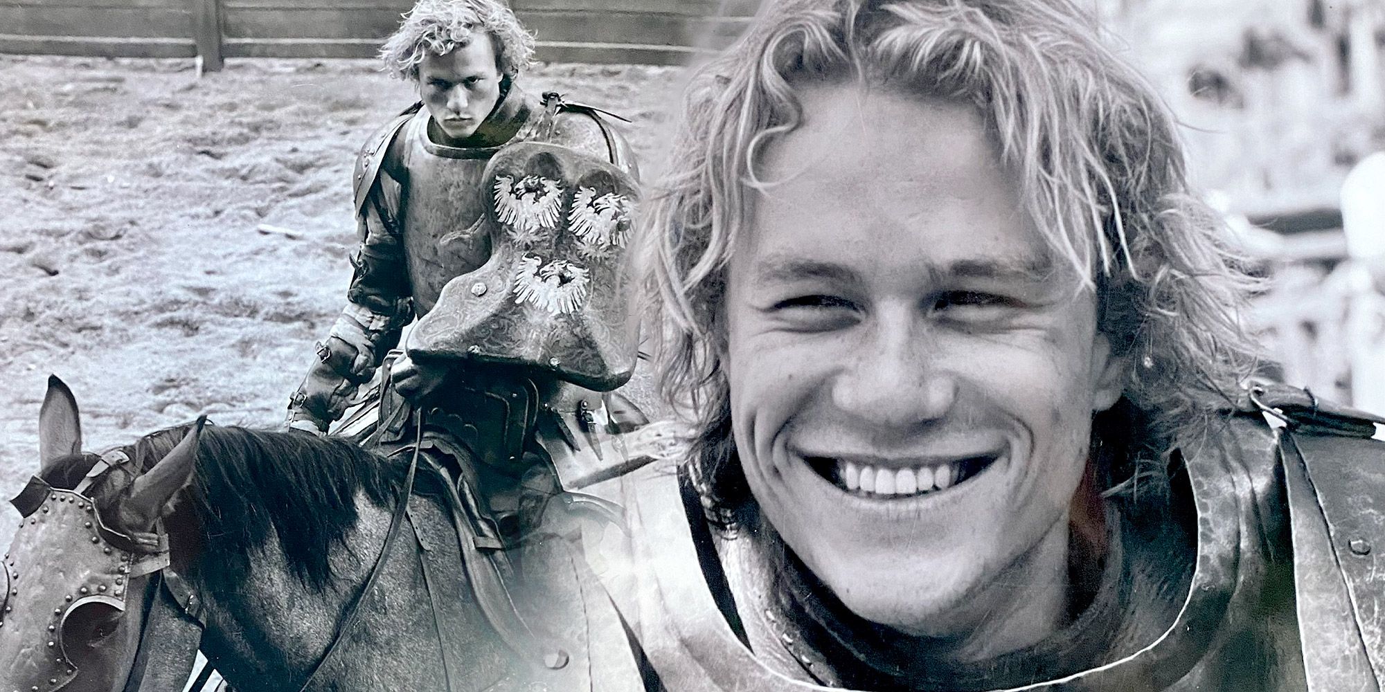 Candid photos of Heath Ledger from A Knight's Tale