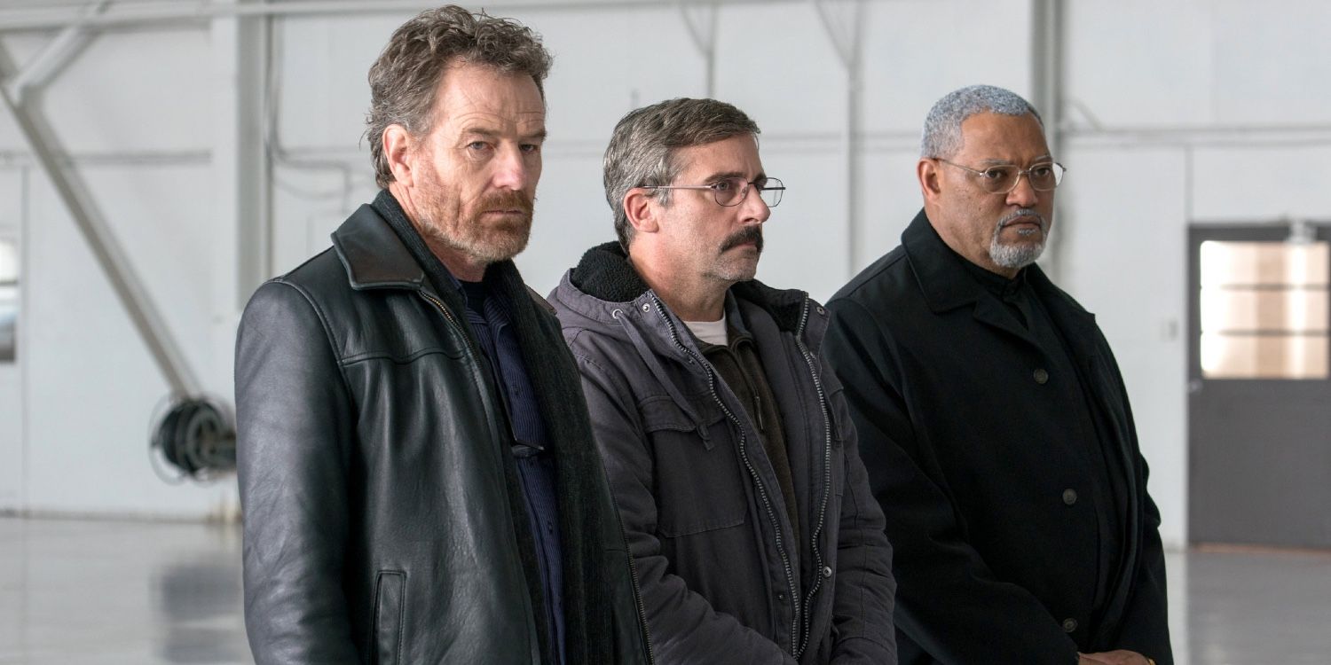 Last Flag Flying, with Steve Carell, Bryan Cranston, Laurence Fishburne, Richard Linklater.