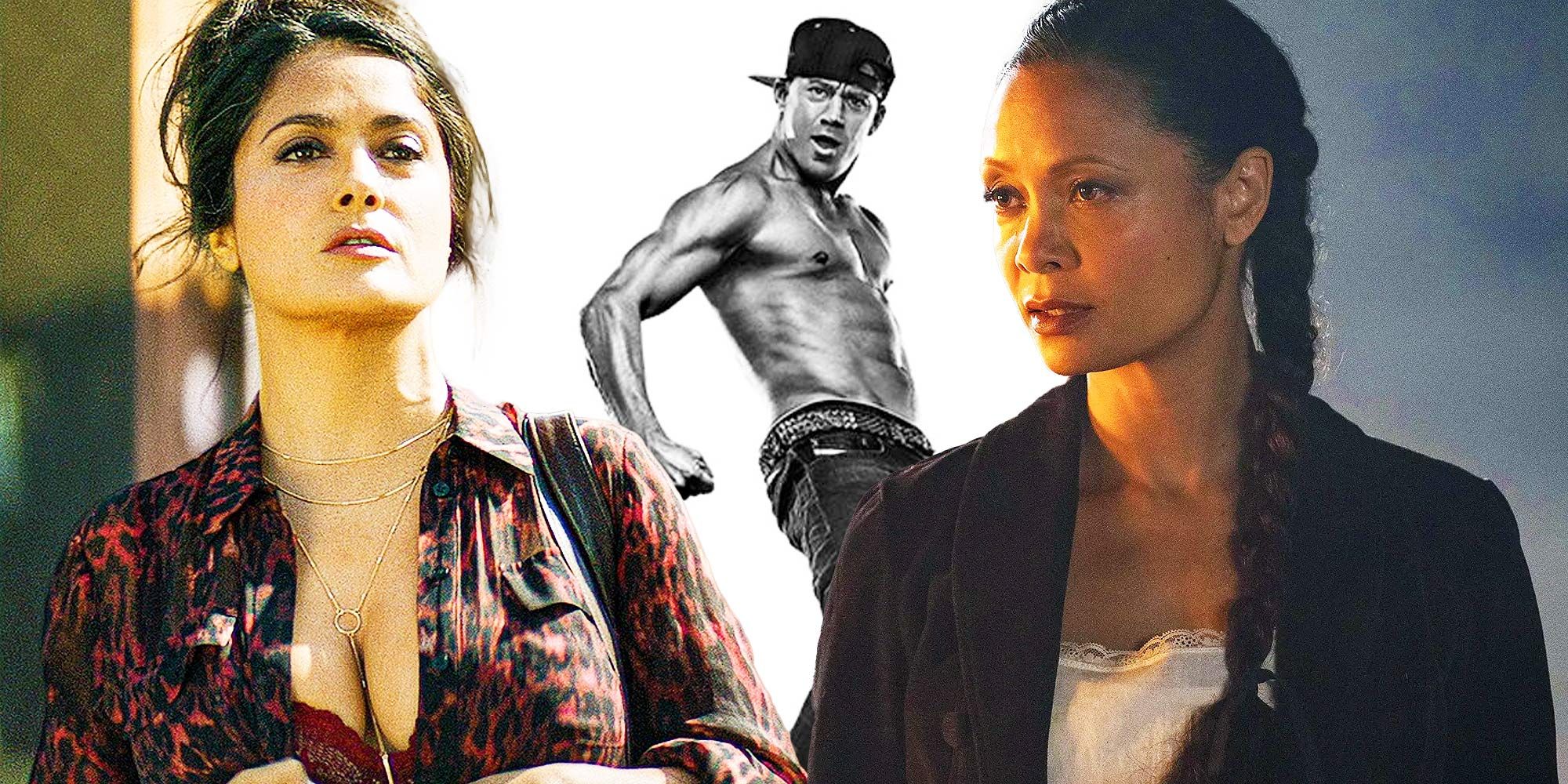 salma hayek replaces thandiwe newton in magic mike 3