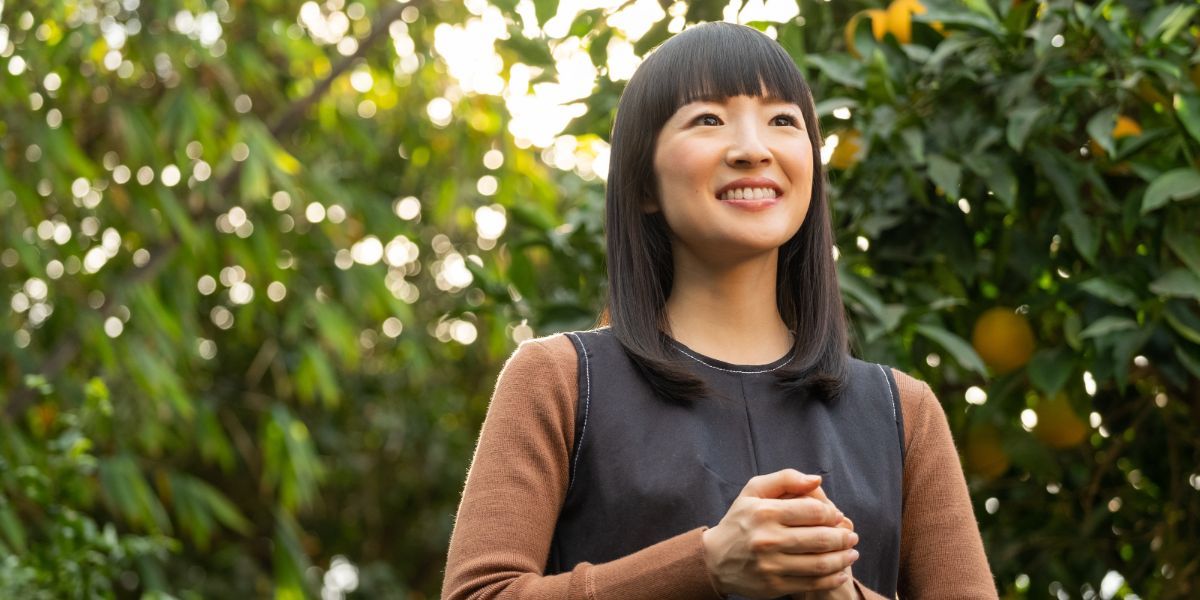 Marie Kondo in Sparking Joy with Marie Kondo