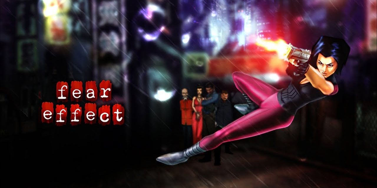The title screen from Fear Effect