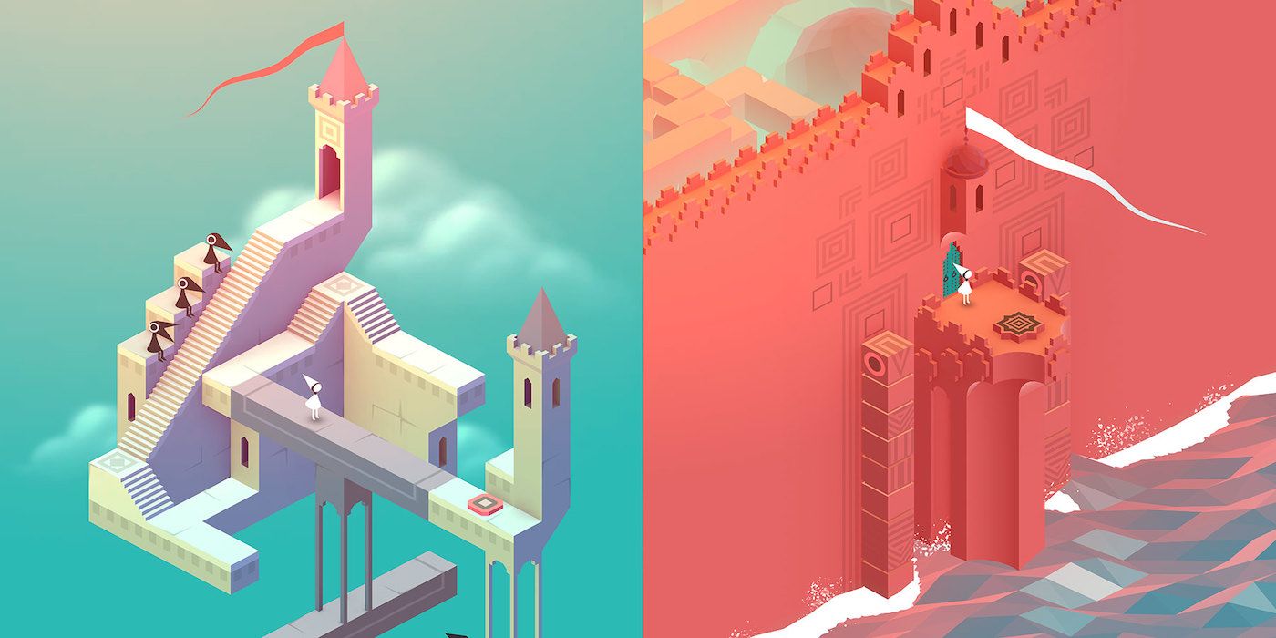 One of the promotional photos for the game Monument Valley on the game's official site
