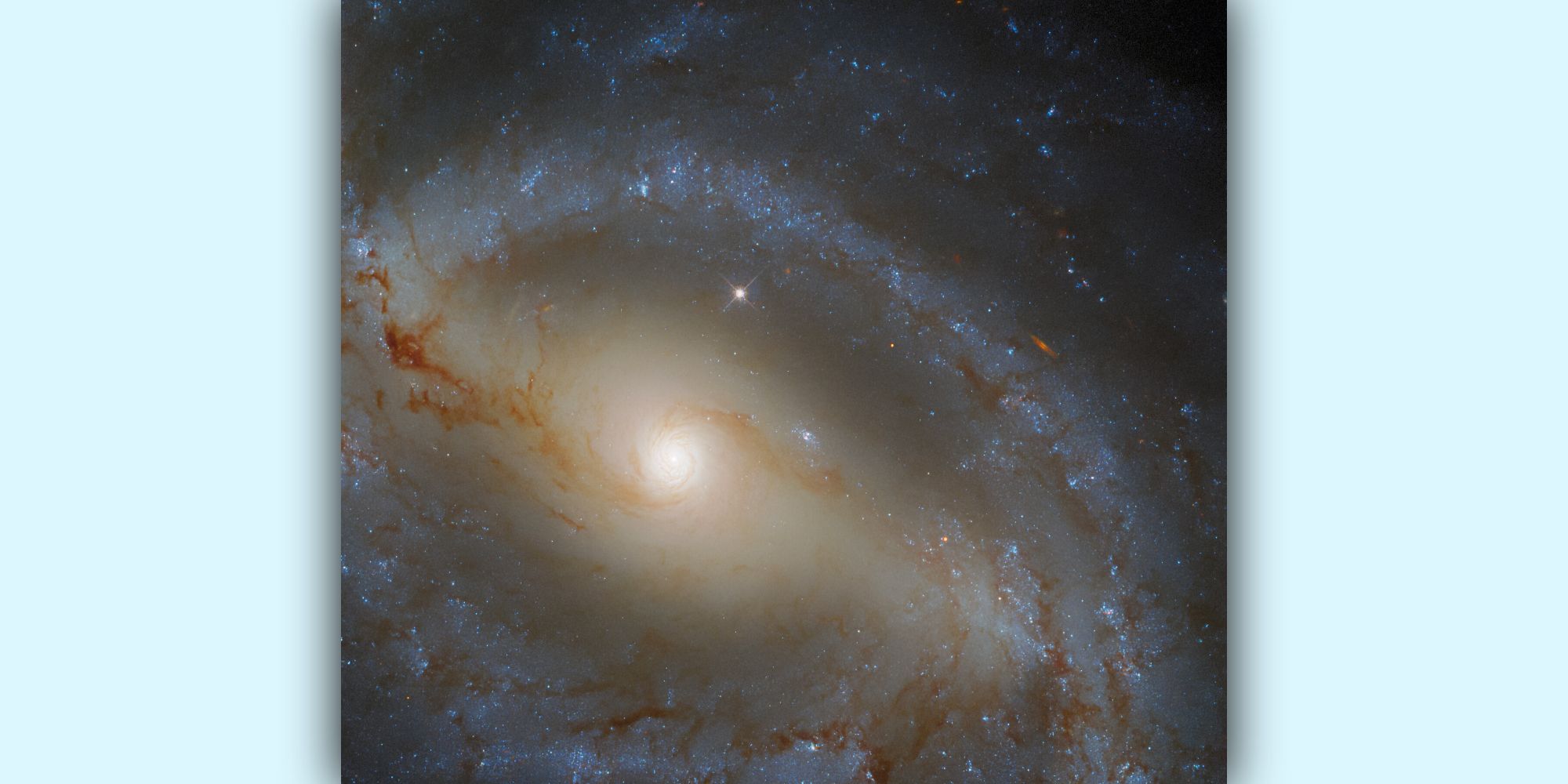 Hubble photo of a snake-like galaxy
